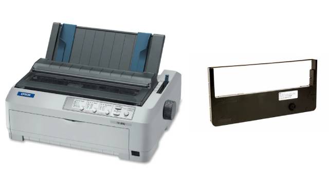Dot martrix printer and ribbon cartridge